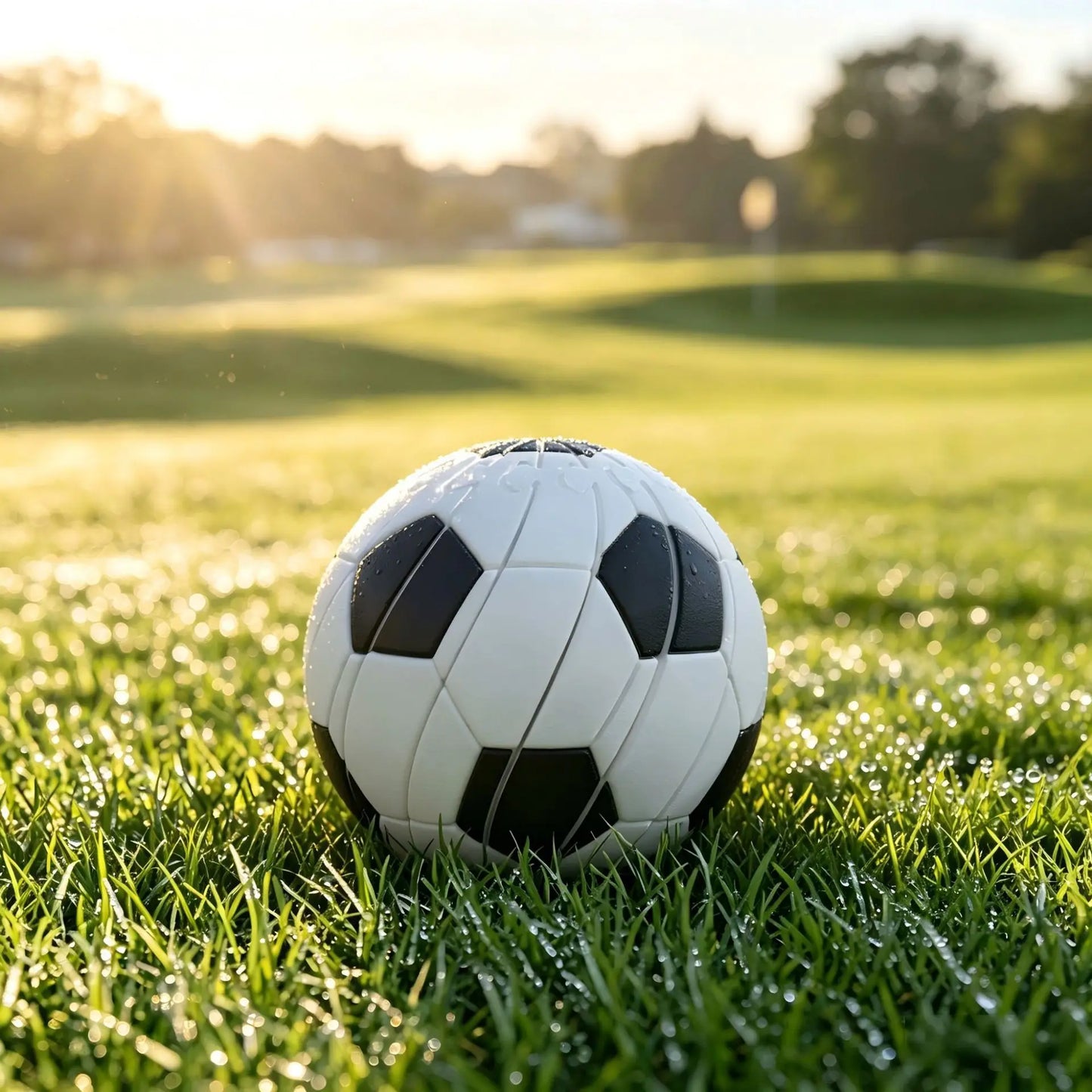 3D Printed Transforming Soccer Ball Fidget Toy Stress Relief Desk Ornament
