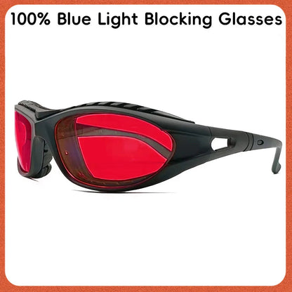 Orange Lens 100% Blue Light Blocking New Goggles Personality Glasses Gaming Reading Glasses Anti fatigue Sleep Aid Eyeglasses