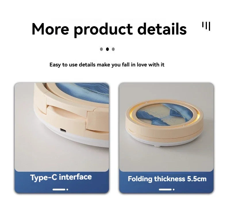 three in one folding sand painting bedside table lamp multifunctional wireles charging Bluetooth sound system music