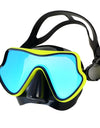 Snorkel Diving Mask Swimming Goggles Silicone Skirt Scuba Mask With Colorful Lens Tempered Glass Wide View For Adult Youth