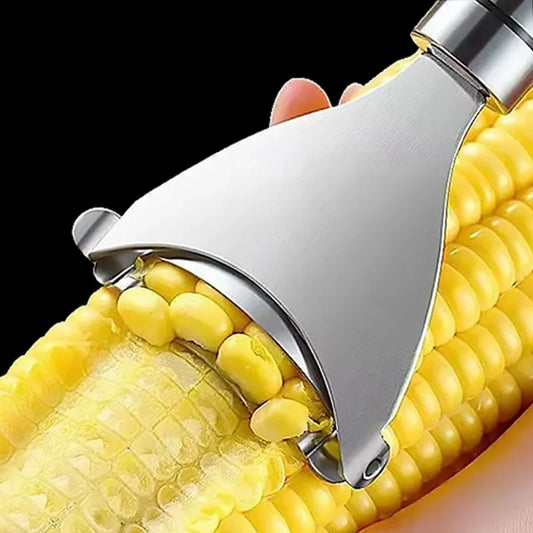 Kitchen Corn Peeler Serrated Stainless Steel Corn Stripper Peelers Cob Shaver Planer Thresher Cutter Fruit Vegetable Gadget Tool