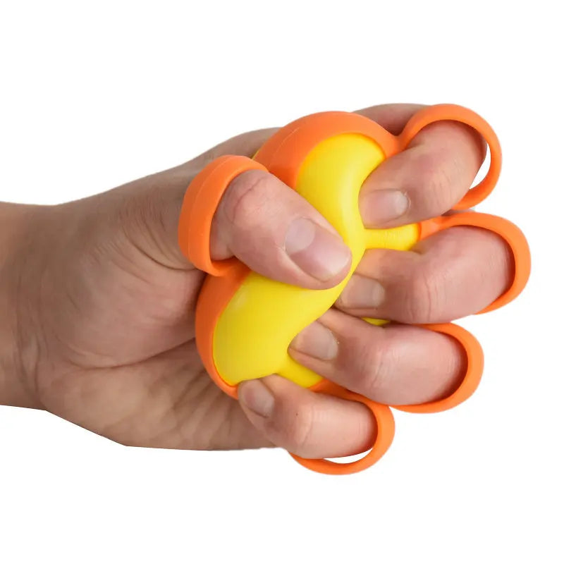 PU Finger Practice Ball Hand Therapy Grip Strengthener Muscle Relax Recovery Rehabilitation Equipment for Old Man Office Workers