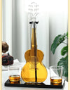 High Borosilicate Glass Wine Bottle Guitar Violin Decanter Wine Set Thickened Transparent Craft Decanter Bottle Decoration