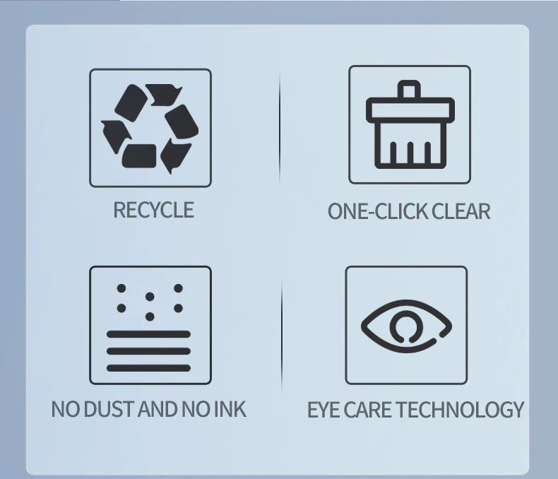 6.5inch Full Screen Superfine Handwriting Writing Blackboard Magic Tablet to Drawing Induction to Erase Single Sided Meeting Pad