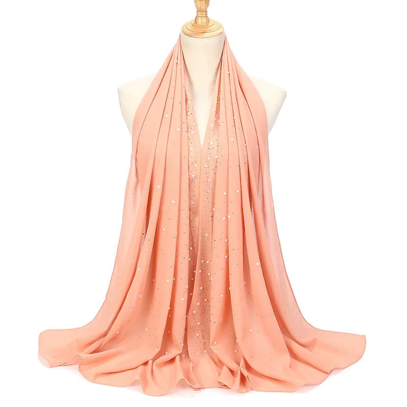 Chiffon Hijabs Scarf Turbans High Quality Chiffon Shawls For Muslim Veil Islamic Malaysian Women Veil Hijabs Scarf Long Shawls