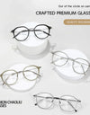 Ultra-light Fashion Flexible TR90 Eyewear Men Retro Round Decorative Optical Prescription Eyeglasses Frame