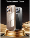 Case For iPhone 16 Pro Max Case Transparent PC Anti-Yellow Material Lens Protection Cover For iPhone 16 Pro 16 Plus Case