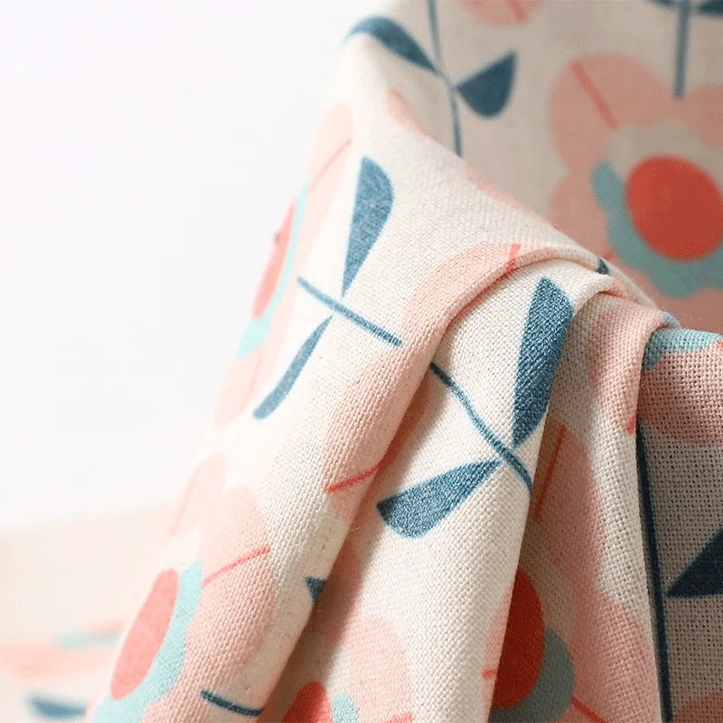 1/2/3/5M ethnic style linen canvas fabric for home textile DIY handmade sewing accessories sofa tablecloth by the meter