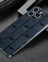 Genuine Leather Phone Case for iPhone 16 15 Pro Max 14promax Luxury Soft Edges Shockproof Camera Protection Cover