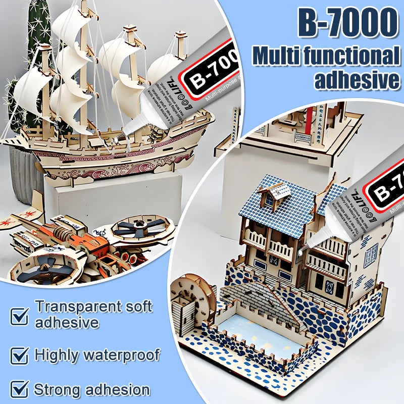 B7000 Glue, strong transparent universal adhesive, suitable for mobile phone screen repair, handmade DIY/accessories/jewellery,
