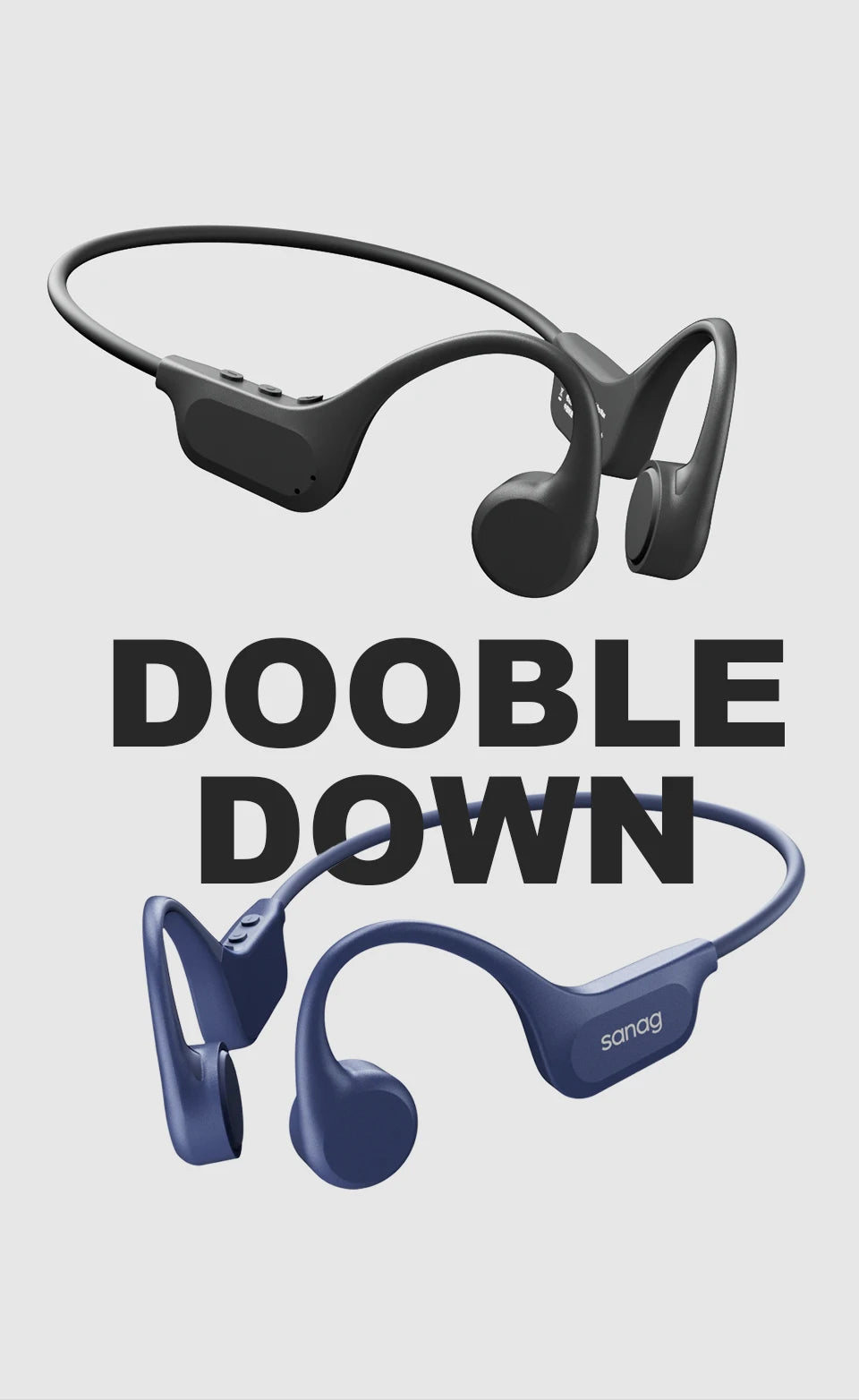 B60S True Bone Conduction Earphone 64GB Wireless Open Headset IPX8 Swimming Waterproof Headphones Choice With Microphone