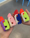 Cute Gravity Carrot Knife Decompression Push Card Small Toy Gravity Knife Carrot Knife stress reliever Decompression Toys Gift