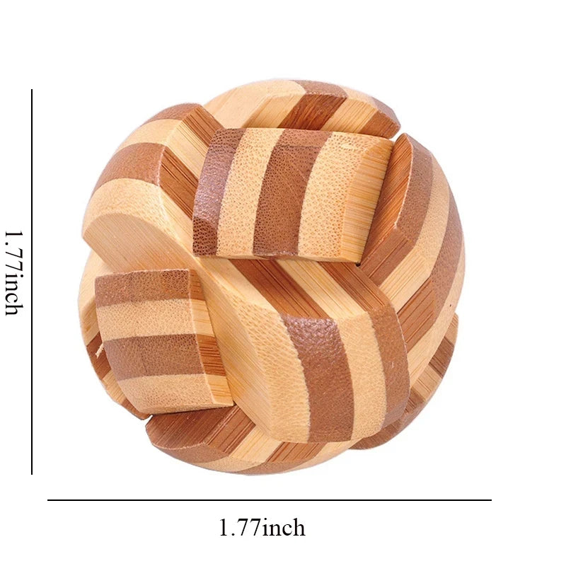 Wooden Kong Ming Lock Lu Ban Lock IQ Brain Teaser Puzzle Games  3D Puzzles for Adults Montessori Educational Toys
