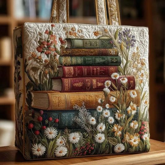 Vintage Quilted Tote Bag Large Capacity 3D Printed Shoulder Handbag