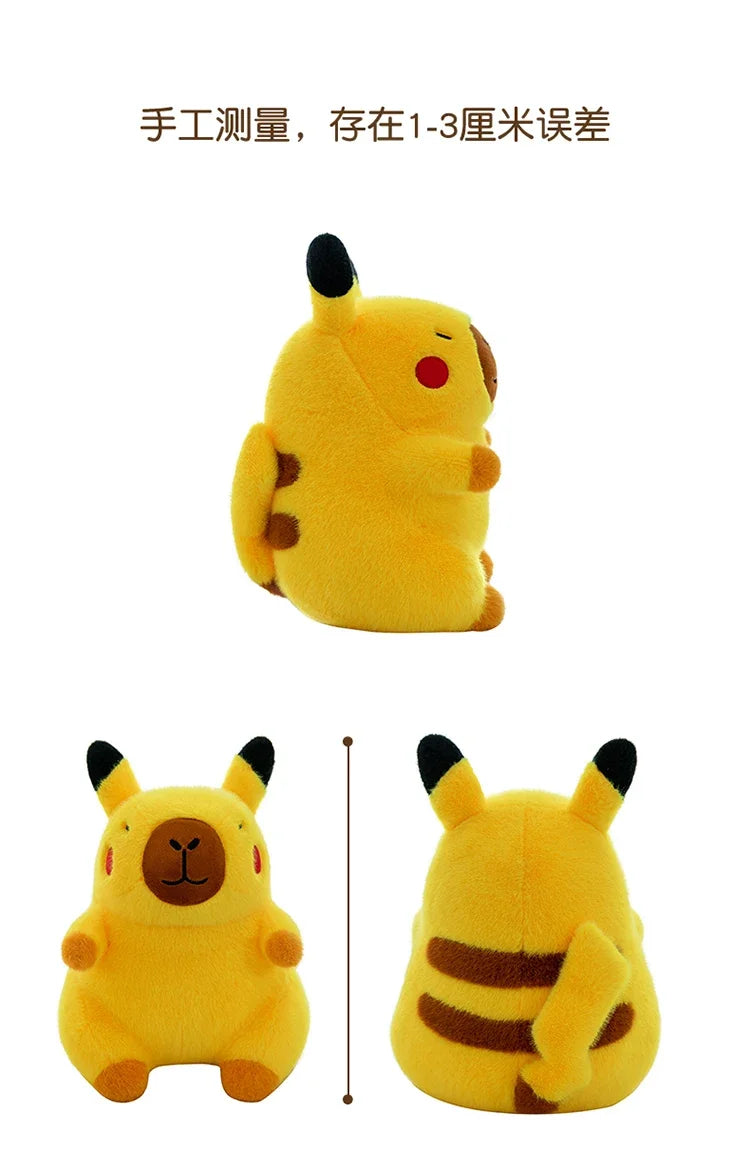 30/38/50cm Pokemon Cute Pikachu Capybara Big Szie Plush Toy Kawaii Stuffed Doll Animals Soft Pillow Doll Kids Toys Birthday Gift