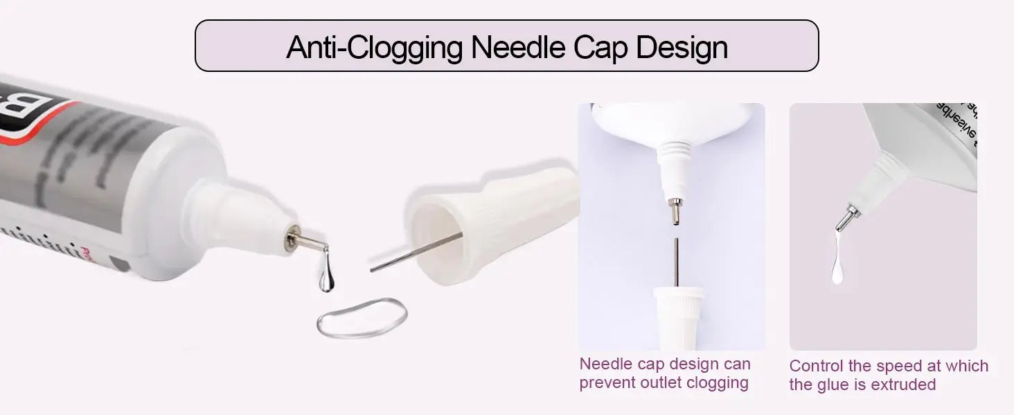 Glue, mobile phone screen glue, suitable for jewellery, house building models, dried flowers, wooden frames, fabrics, cardboard, woolen materials, universal crafts creative soft glue, anti-clogging design , 110ml