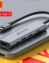 Kodak 6 In 1 USB C HUB 4K 30Hz to HDMI PD Multi Splitter Type-C Adapter for Macbook USB3.0 HUB SD Card Reader Multi Converter
