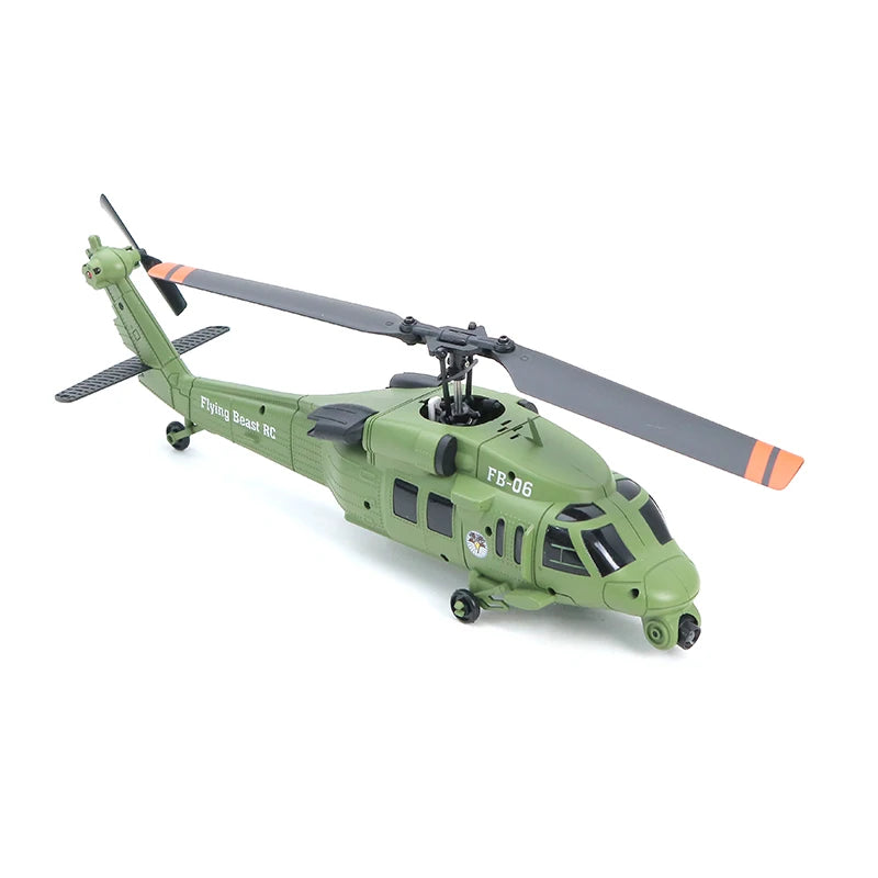 Remote Control Single Rotor Military Helicopter With Optical Flow Positioning