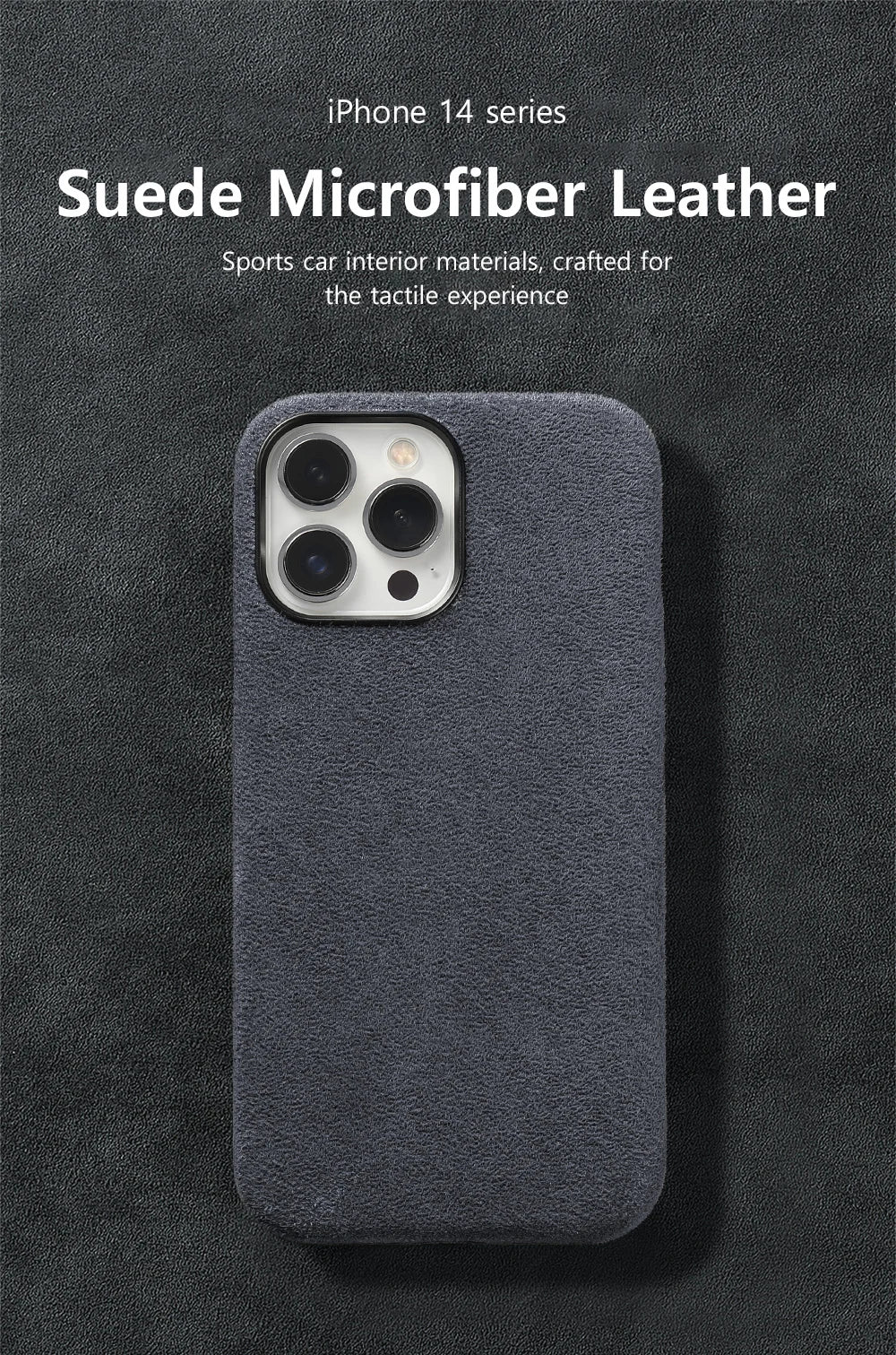 for Magsafe Case Soft Suede Fur Car Leather Phone Case for iPhone 14 Pro Max 14Pro 14 Plus  Back Cover