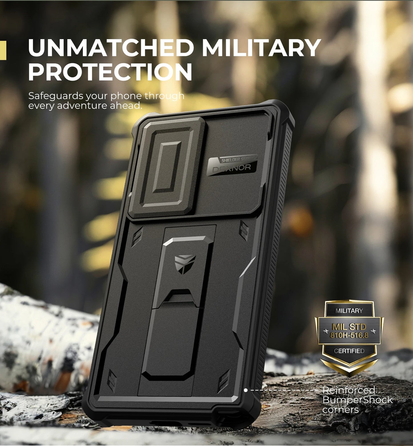 For Samsung Galaxy S25 Ultra 2025 Case Full Body Rugged Case with Camera Cover & Built-in Screen Protector Kickstand Case