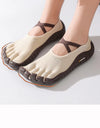 lace up five finger split toe shoes