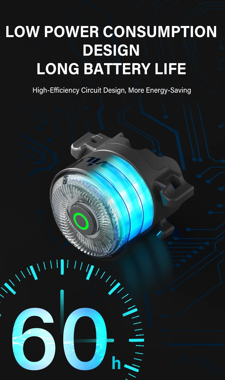 Team Sync Tail Light 50m Auto Brake Sensing Bicycle Rear Light LED Rechargeable IPX6 Waterproof Cycling Taillight