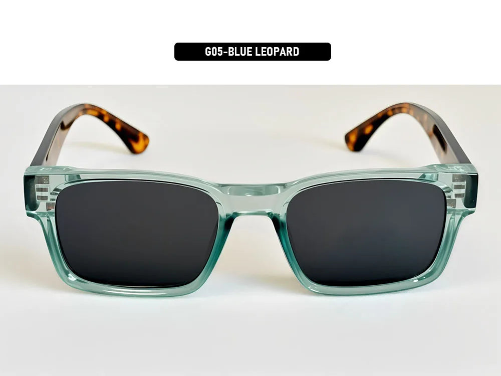 Vintage Square Sunglasses With Polarised Lenses