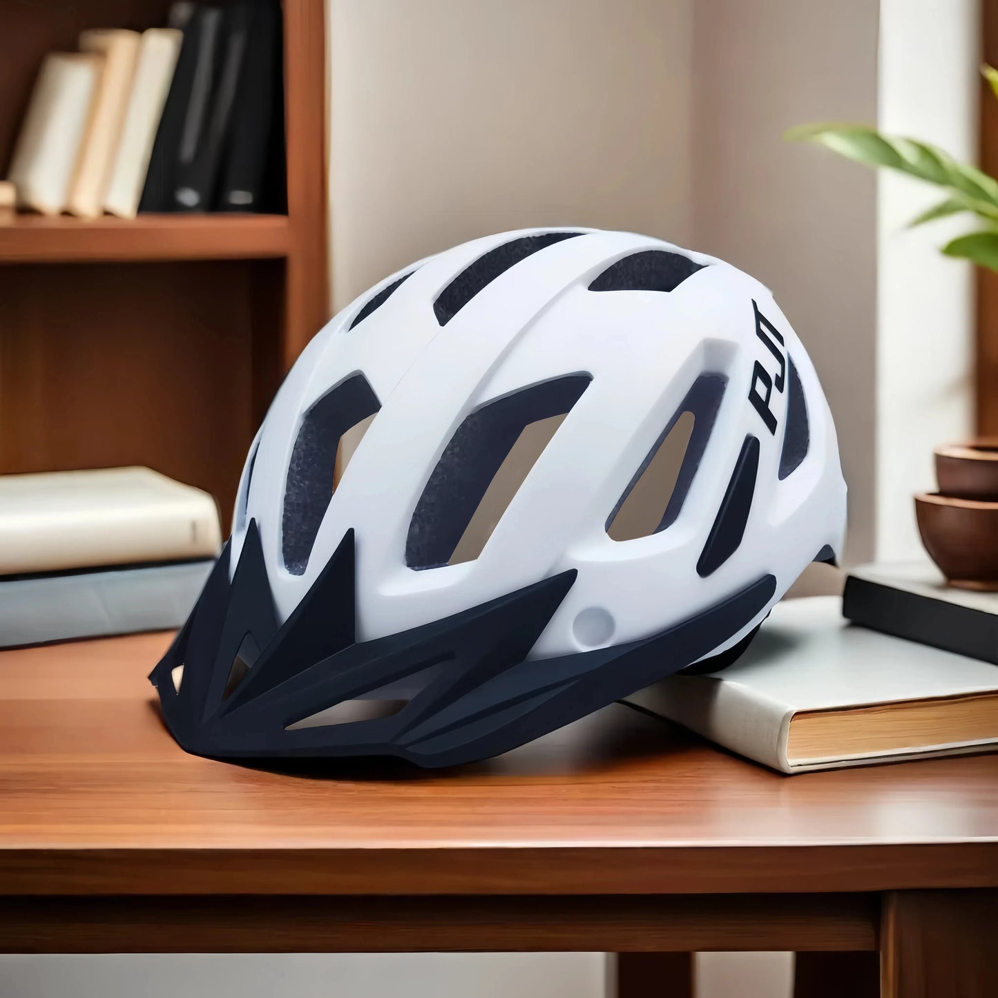 Rechargeable LED Cycling Helmet With Dual Mode Goggles