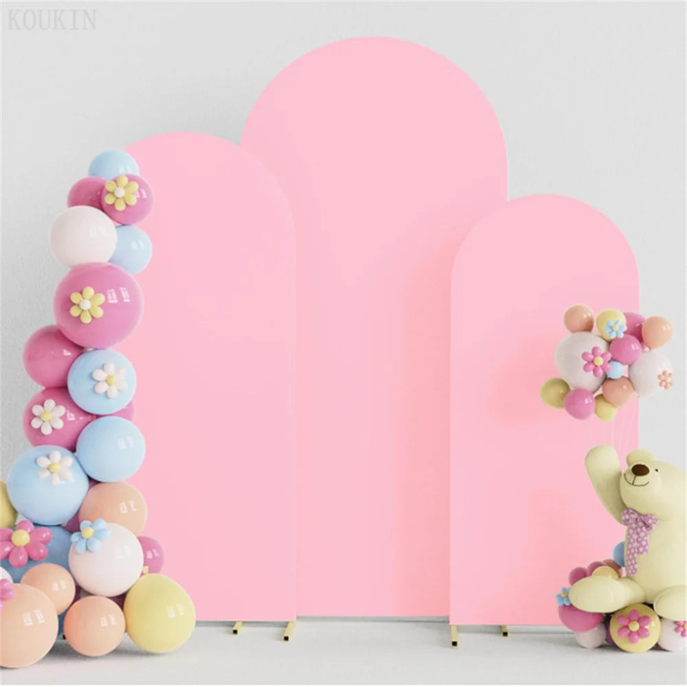 Arch Cover Backdrop Wedding Cover Birthday Party Decoration Background  Shower Photograph Backdrop White Elastic Arch Cover