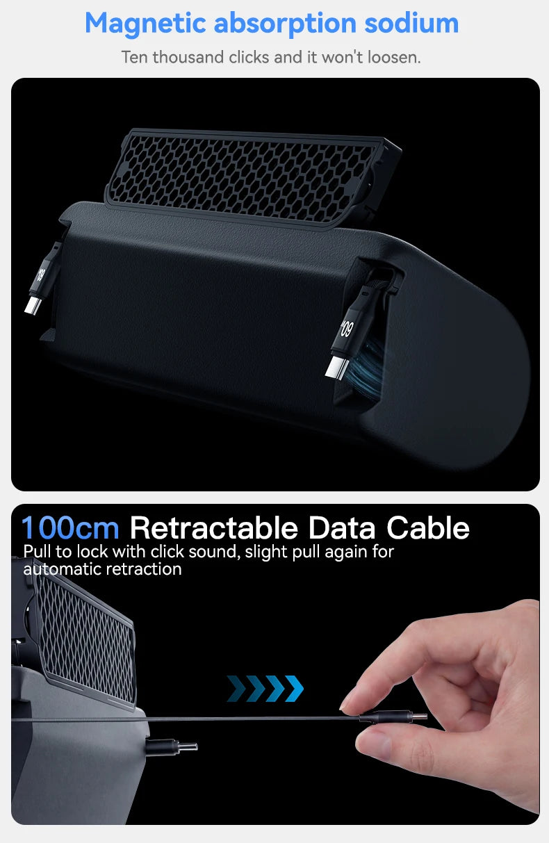 3 in 1 Rear Air Vent Docking Station with 120W Fast Charging for Tesla Model YL 2026