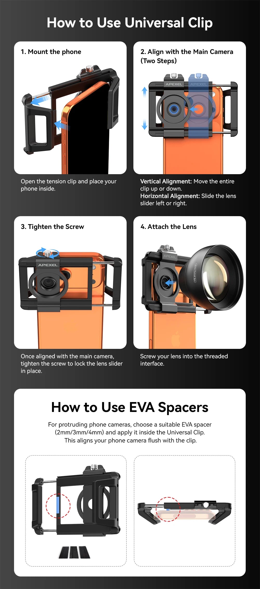 2X Mobile Portrait Telephoto Lens with Natural Bokeh