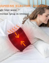 Electric Heating Belt With Adjustable Temperature Vibration Massage Waist Warmth and Hot Compress Belt