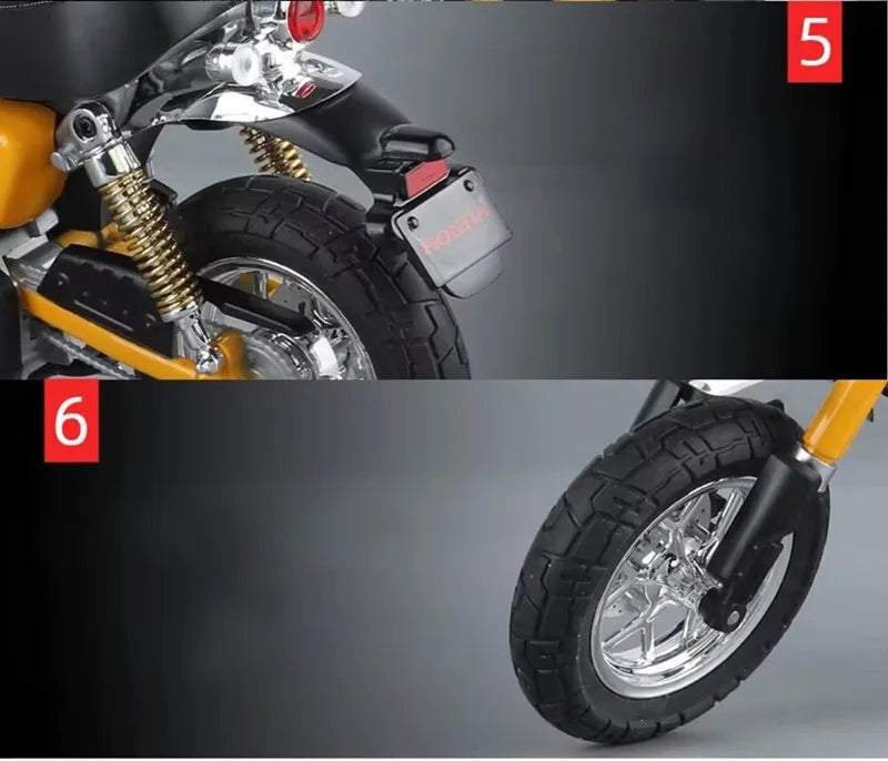 Diecast Honda Monkey 125 Motorcycle Model 1 to 9 Scale