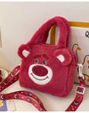 Sanrio Cartoon Plush Shoulder Bags Hello Kitty Kuromi Melody Cute Crossbody Bag Anime Children Handbag