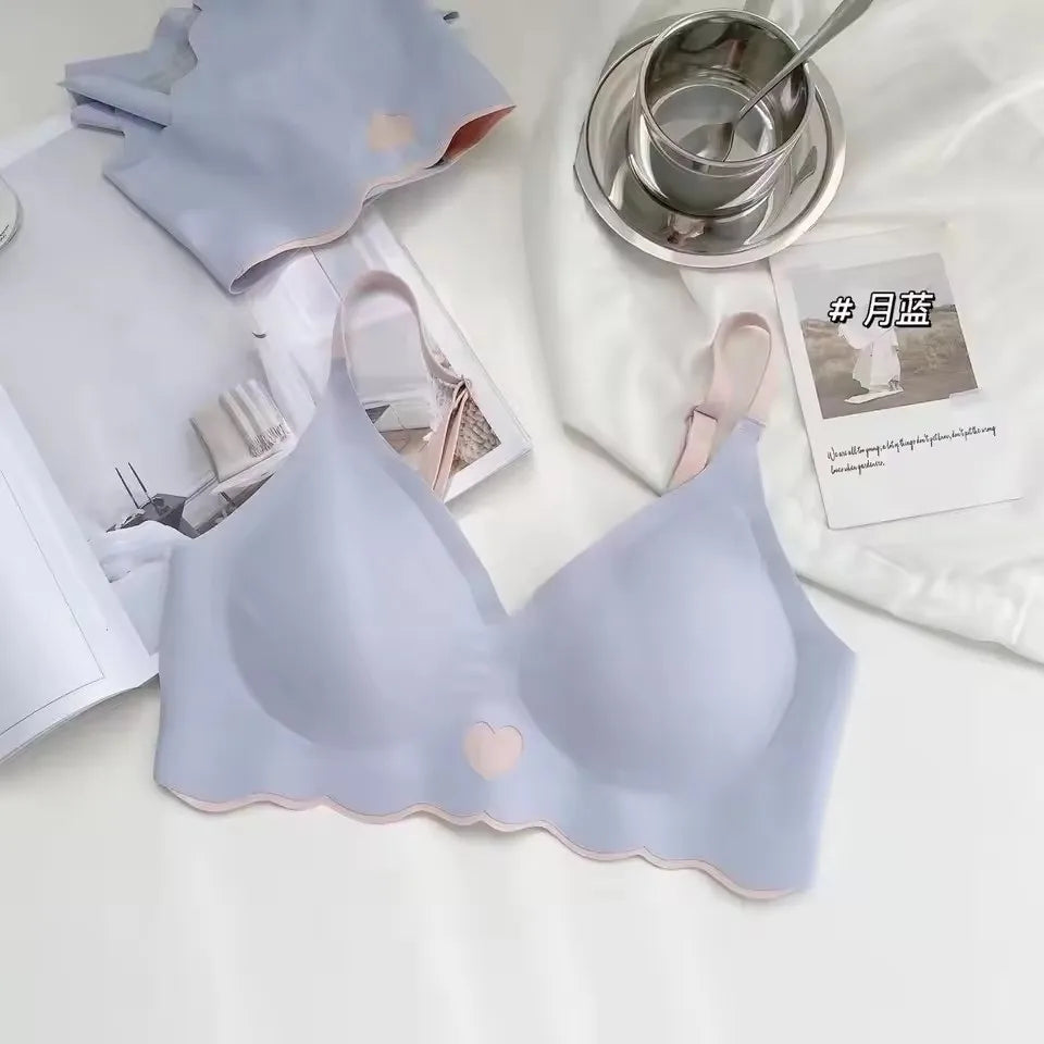Womens Seamless Wireless Push Up Bralette