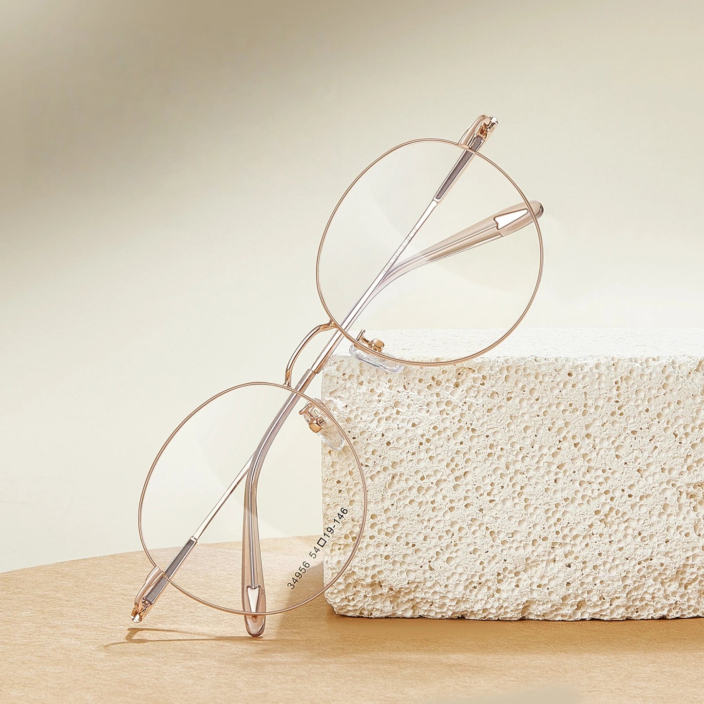 Retro Round Lightweight Alloy Eyeglasses Frames
