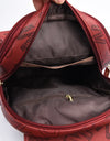 Women's Designer Letter Printing Leather Backpacks Large Capacity Travel Shoulder Bags Totes School Bag