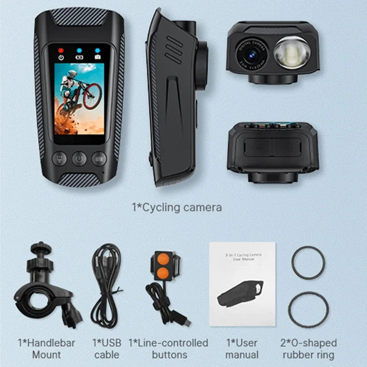 4K 60FPS Action Camera with 6 Axis EIS 2 Inch IPS Screen and 5 Hour Recording