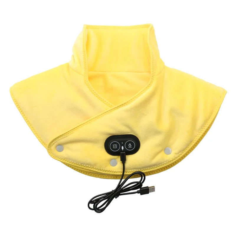 Electric Heating shoulder Neck Pad Massager USB Cervical Brace Wrap Thermal Compress Relieve Pain Fatigue Warm Back Brace Tool
