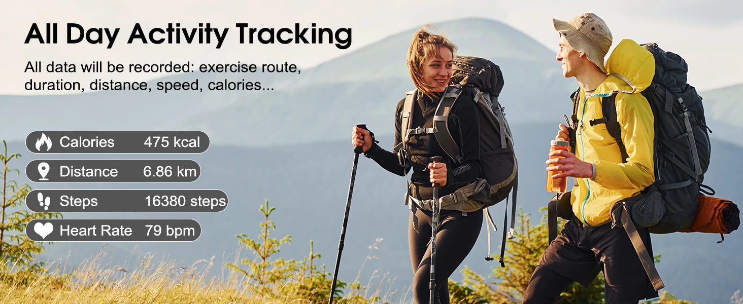 Smart Watch Sports Fitness Watch Smart Watch for Men Women  Watch Pedometer IP68 Waterproof 110+ Sports Modes