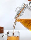 480/650ml Heat-Resistant Teapot With Glass Tea Strainer Infuser Flower Kettle Kung Fu Teawear Set Puer Oolong Pot Teaware