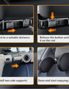 Adjustable headrest in the rear of a car necessary for traveling and sleeping