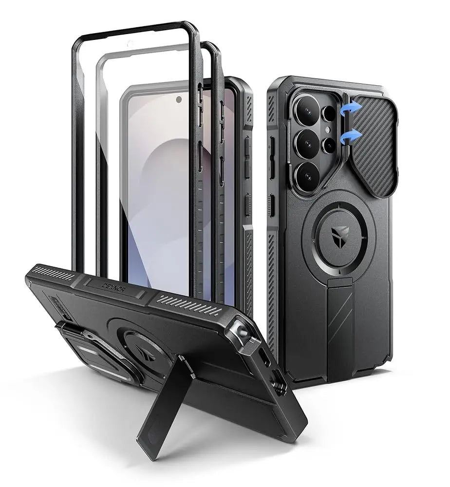 For Samsung Galaxy S26 Ultra Shockproof Case6.9" with Camera Cover Adjustable Kickstand Screen Protector Compatible with MagSafe