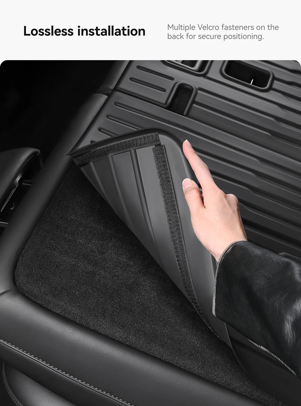 TPE Trunk Mat for Tesla Model 3 and Model Y Highland 2021 2026 Waterproof Cargo Liner
