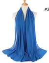 Muslim Chiffon Hijab Women Bubble Chiffon Scarf For Women Ladies Veil Muslim Islam Solid Color Malaysia Wrap Scarves