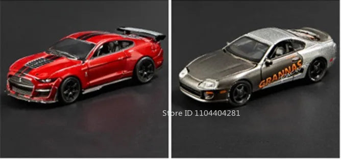 1:64 Scale JDM Corvette GT500 Firebird Daytona Stardust Alloy Diecast Models Toys Series Miniature Cars for 's Toy Gifts