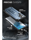 For Samsung Galaxy S23 Ultra Case / S22 Ultra Case UB Slim Rugged Shockproof Protective Case with Built-in Kickstand
