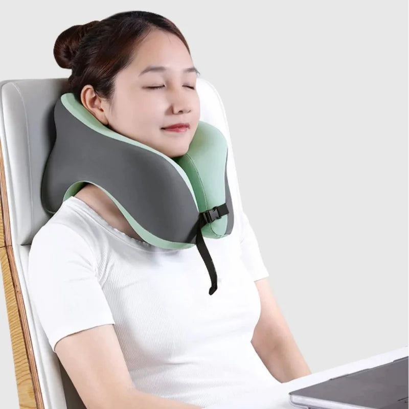 Portable U-shaped Travel Pillow Memory Foam Sleeping Pillows Office Nap Pillow Car Airplane Neck Cushion Ergonomic Head Support
