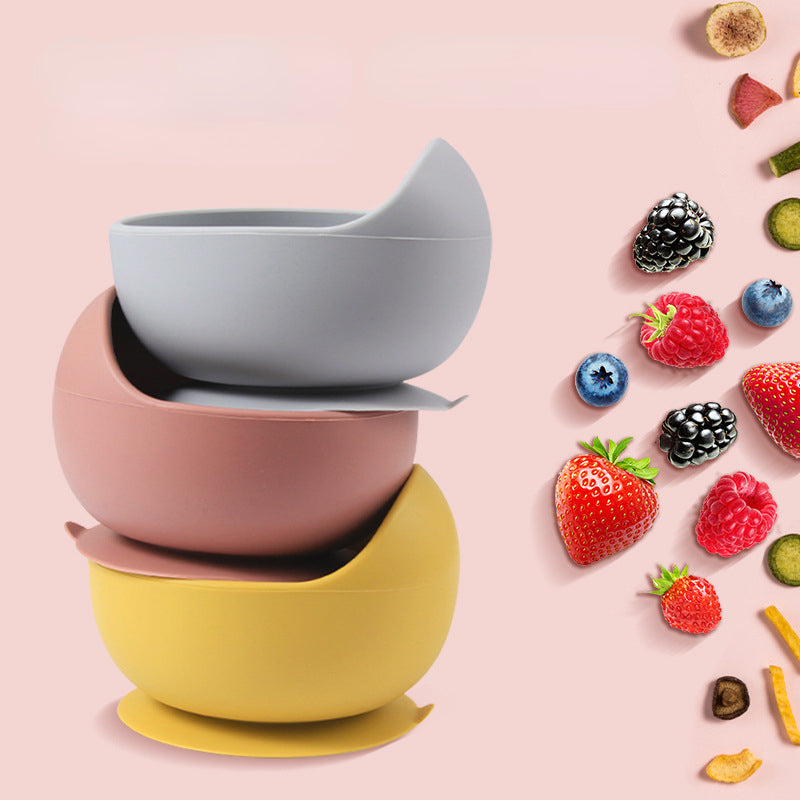 BPA Free Silicone  Feeding Set Sucker Bowl Dinning Plate Straw Cup Spoon Forks for s  Tableware  Dishes