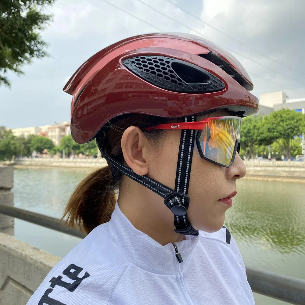 Matte Black Ultralight Cycling Helmet For Road And Mountain Bike